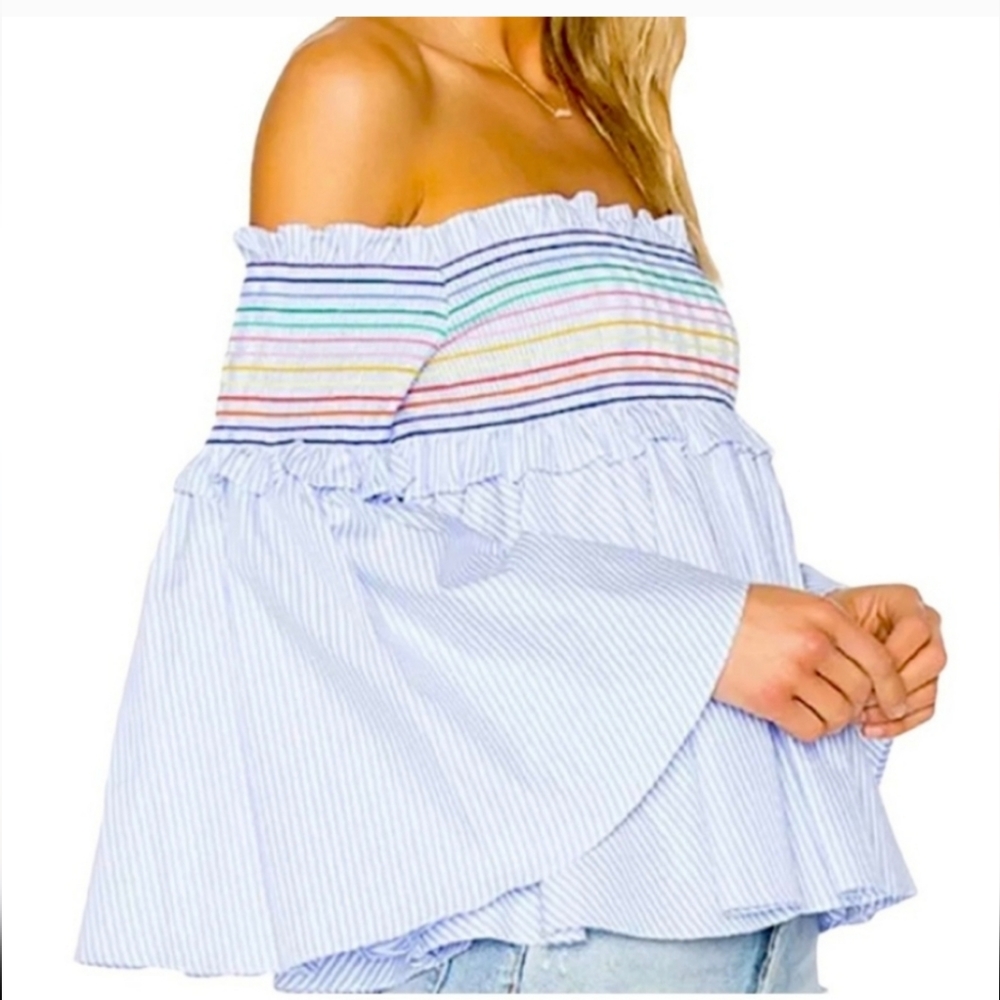 Brand new smocked boutique top